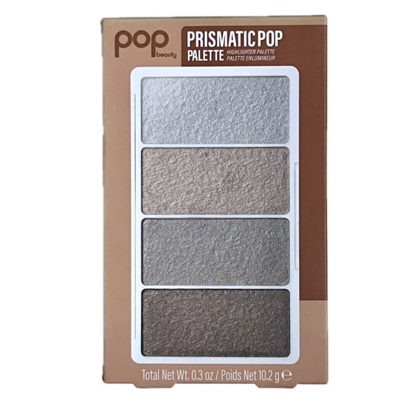 🏷️POP! Beauty “prismatic” blush highlighter metallic set of 4 blush palette set - Picture 5 of 13